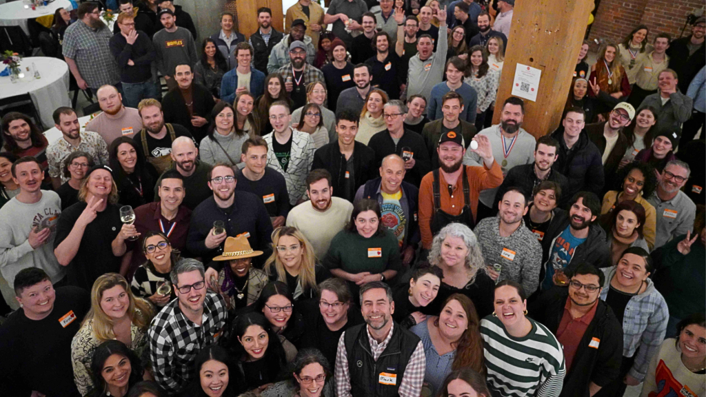 A photo of some of Omnidian's employees at a 2024 company event