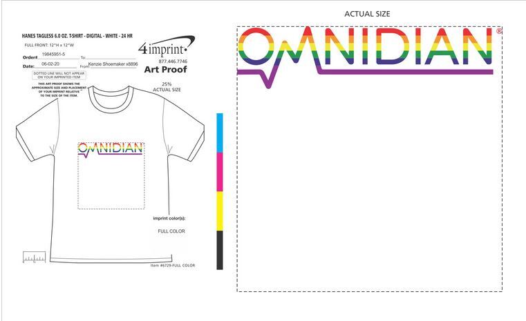 Omnidian’s first-ever Pride logo + shirt design mockup