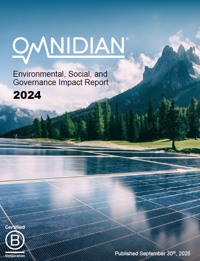 The cover of Omnidian's Impact Report for 2024, published in September 2025